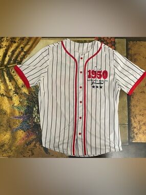 Snoopy Peanuts Hybrid Retro Baseball Jersey 1950 #50 Size Adult Large